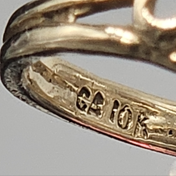 Vintage 10k Solid Yellow Gold Amethyst Ring 5.25 Pinky Filigree Unique Lilac Gem - Picture 6 of 7